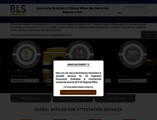 india.blsattestation.com screenshot