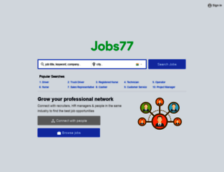 india.jobs77.com screenshot