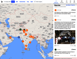 india.liveuamap.com screenshot