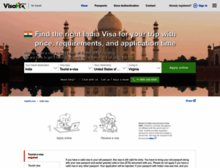 india.visahq.com screenshot