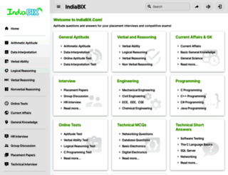 indiabix.com screenshot
