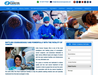 indiacancersurgerysite.com screenshot