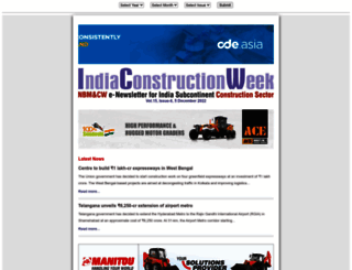 indiaconstructionweek.com screenshot