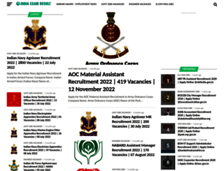 indiaexamresult.in screenshot