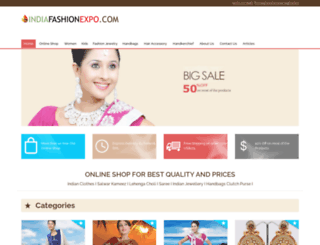 indiafashionexpo.com screenshot