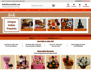 indiaflowersgifts.com screenshot