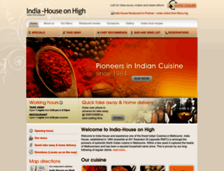 indiahouse.com.au screenshot