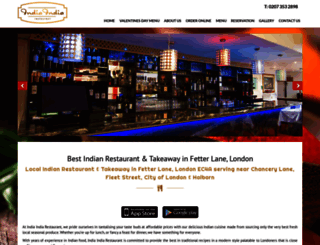 indiaindiarestaurant.co.uk screenshot