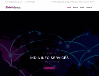indiainfoservices.com screenshot