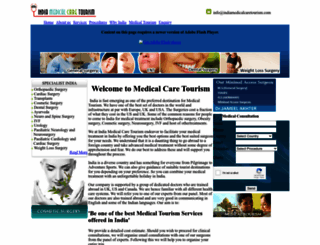 indiamedicalcaretourism.com screenshot