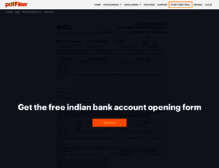 indian-bank-account-opening-form.pdffiller.com screenshot