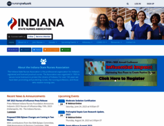 indiananurses.org screenshot