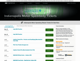 indianapolismotorspeedway.ticketoffices.com screenshot