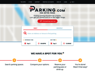 indianapolisparking.spplus.com screenshot
