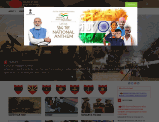 indianarmy.gov.in screenshot