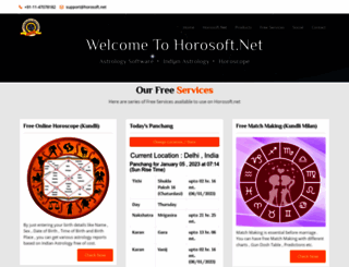 indianastrology.horosoft.net screenshot