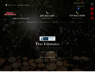 indianatreeservice.com screenshot