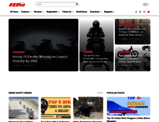indianbikersmagazine.in screenshot