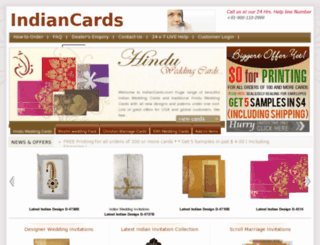 indiancards.com screenshot