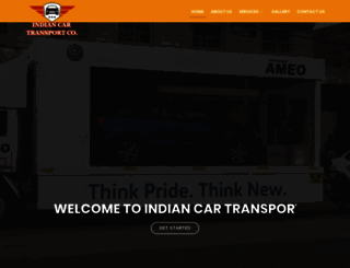 indiancartransport.in screenshot