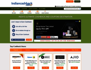 indiancashback.com screenshot