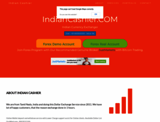 indiancashier.com screenshot