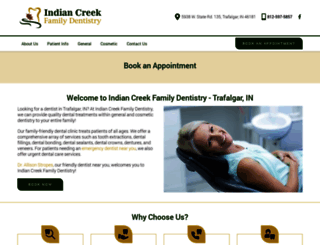 indiancreekfamilydentistry.com screenshot