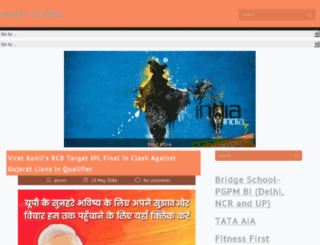 indiancricket.net.in screenshot
