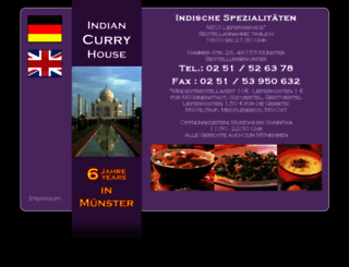 indiancurryhouse-muenster.de screenshot