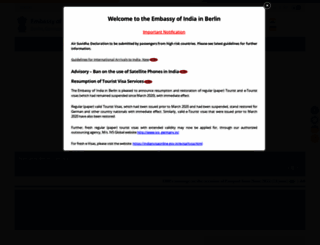 indianembassy.de screenshot