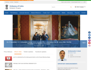 indianembassy.hu screenshot