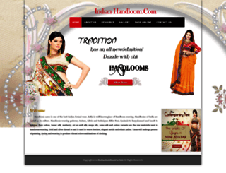 indianhandloom.com screenshot