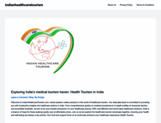 indianhealthcaretourism.com screenshot