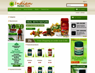 indianherbalcare.com screenshot