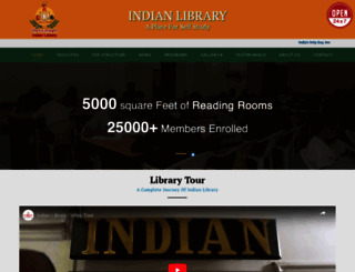 indianlibrarythane.com screenshot