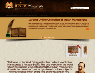 indianmanuscripts.com screenshot