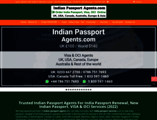 indianpassportagents.com screenshot