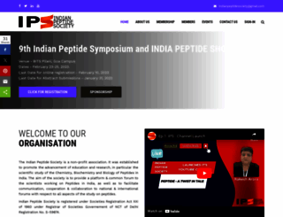 indianpeptidesociety.com screenshot
