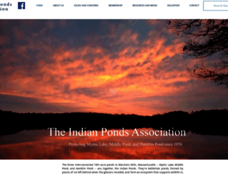 indianponds.org screenshot