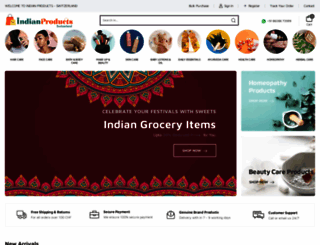 indianproducts.ch screenshot