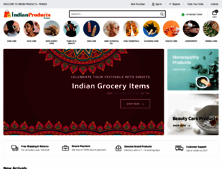 indianproducts.fr screenshot