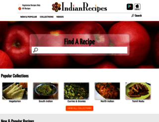 indianrecipes.com screenshot