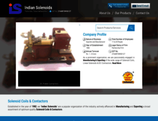 indiansolenoids.in screenshot