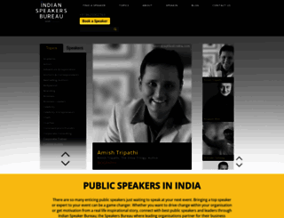 indianspeakerbureau.com screenshot