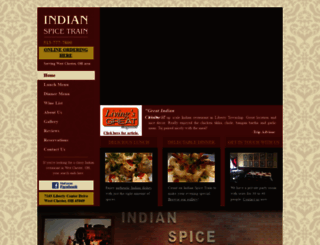 indianspicetrain.com screenshot