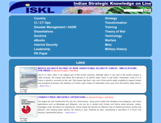 indianstrategicknowledgeonline.com screenshot