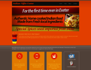 indiantiffinexeter.co.uk screenshot