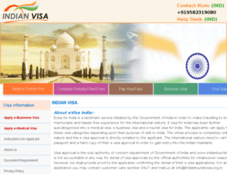 indiantouristvisa.org.in screenshot