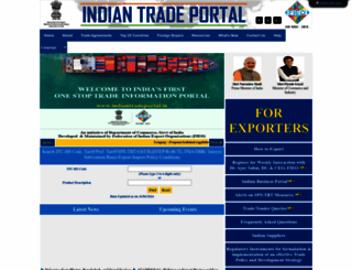 indiantradeportal.in screenshot