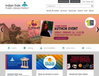 indiantrailslibrary.org screenshot